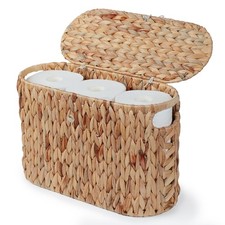 Storage, Water Hyacinth Storage with Lid, Papers Container for up to 6 Mega R...