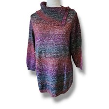 Christopher Banks Multicolor Cowlneck Sweater