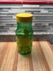 Vintage Anchor Hocking Green Lemonade Lemon Juice Jar Pitcher Carafe Yellow Lid