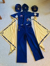 Vintage Boy "CUB SCOUT" Uniform Clothes Lot, SHIRT PANTS HATS BANDANNAS BADGES
