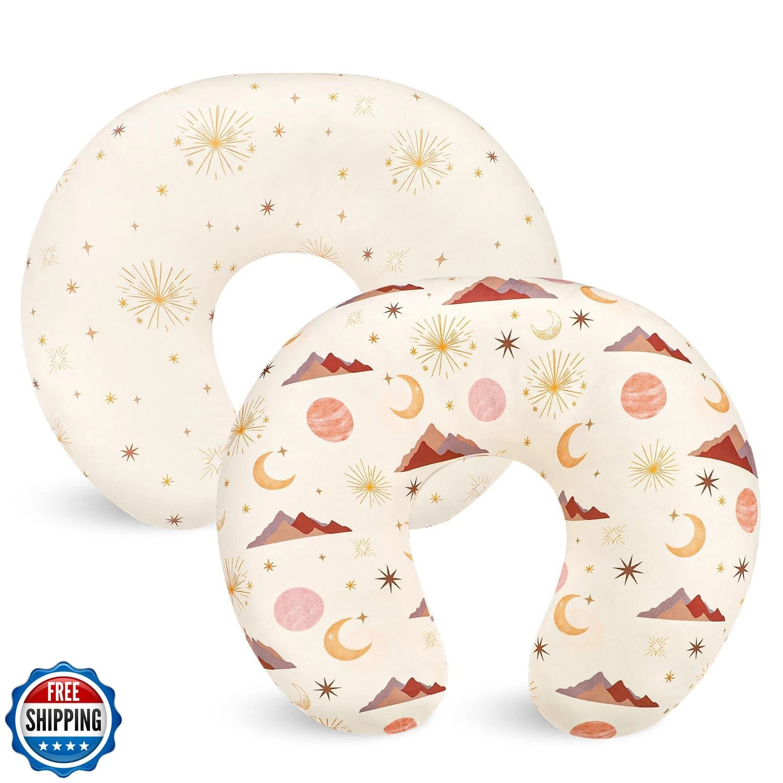 Nursing Pillow Cover 2 Pack, Stretchy Nursing Covers for Breastfeeding Pillow
Opens in a new window 