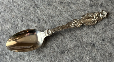 #ad Whiting LILY 1902 Patent Sterling Silver Teaspoon 5 7 8quot; Personalized $95.00