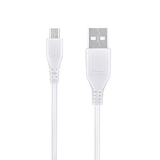 5ft White Micro USB Charger Cable Cord Lead For OONTZ CURVE OONTZ ANGLE