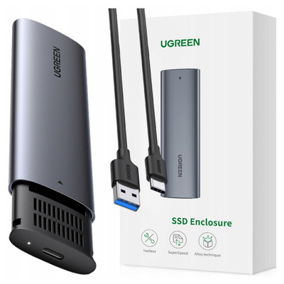 UGREEN M.2 B-KEY NGFF SATA-LAUFWERKSGEHÄUSE FÜR SSD UND HDD, EINFACH ZU BEDIENEN