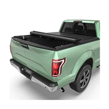 LEDKINGDOMUS Soft Roll-Up Truck Bed Tonneau Cover Fits for Ford F150 F-150 20...