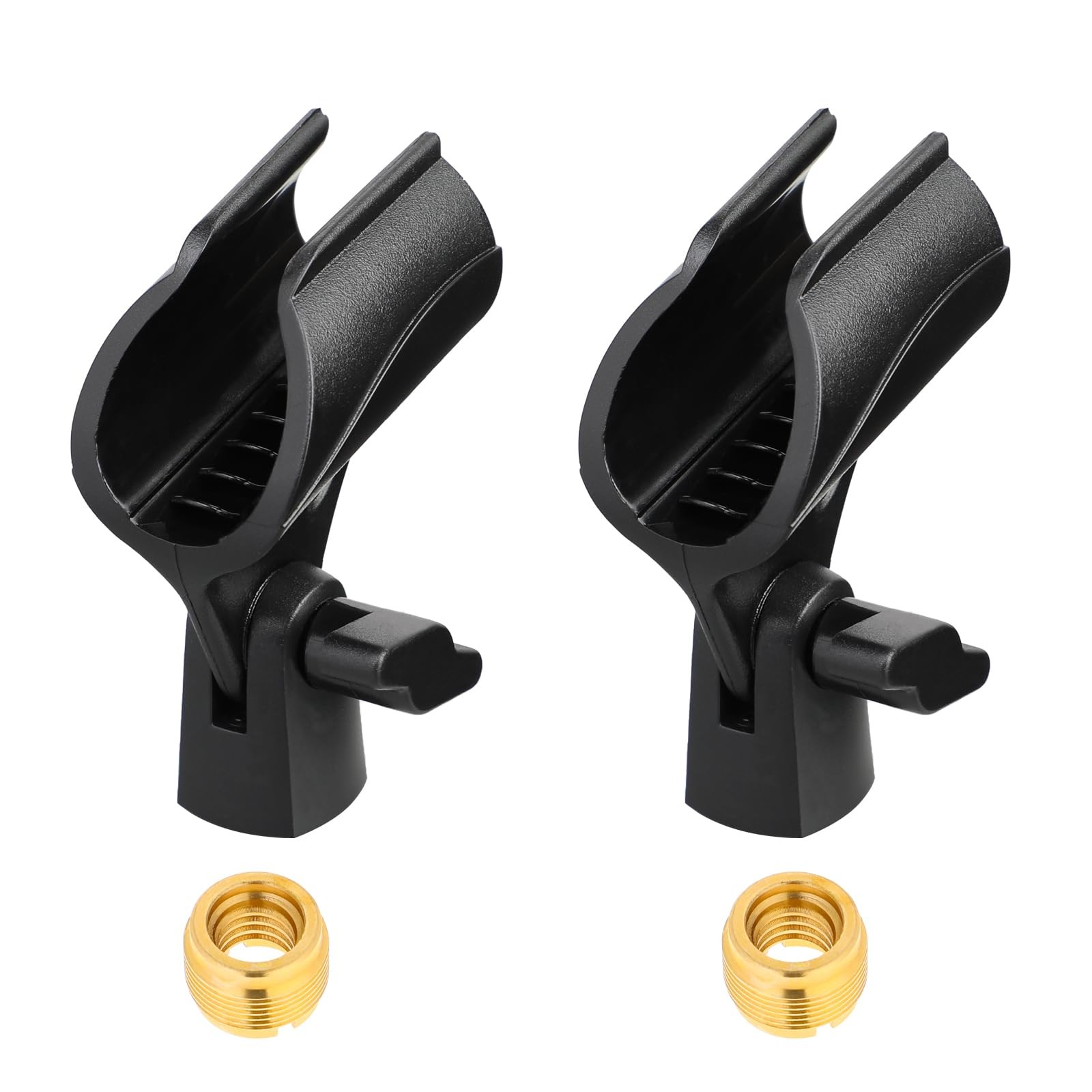 Supports de microphone réglables lot de 2 en acier robuste pour micro sans fil de studio