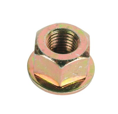 Mutter M10 x 1,25 links mit Bund für Motorsense / Freischneider mit Linksgewinde
