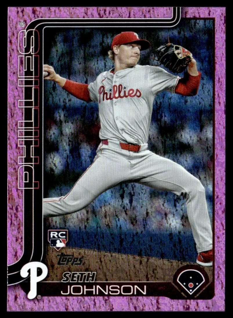 2025 Topps Pink Holo Foil - Seth Johnson Rookie Philadelphia Phillies #362
