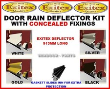 DOOR RAIN DEFLECTOR KIT WEATHER DRIP BAR BY EXITEX UPVC