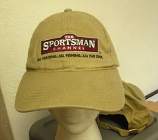 SPORTSMAN CHANNEL logo baseball hat hunting fishing cable TV channel cap sewn