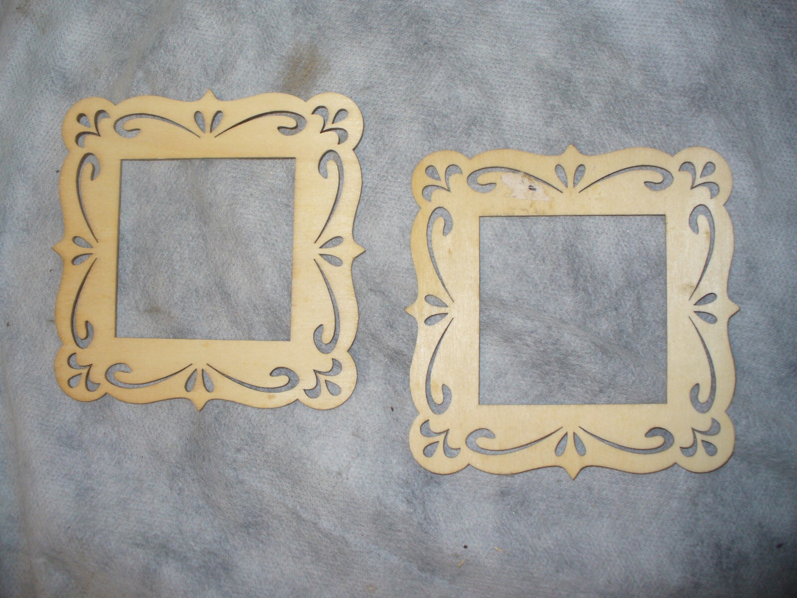 Wood Inner Frame Lot of 2 Wooden Decorative Frames Inner Dimension 6.5cm Outer 12cm | eBay
