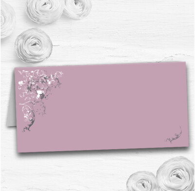 Tischkarten Flieder Vintage Shabby Chic Muster Hochzeit Sitzgruppe Name