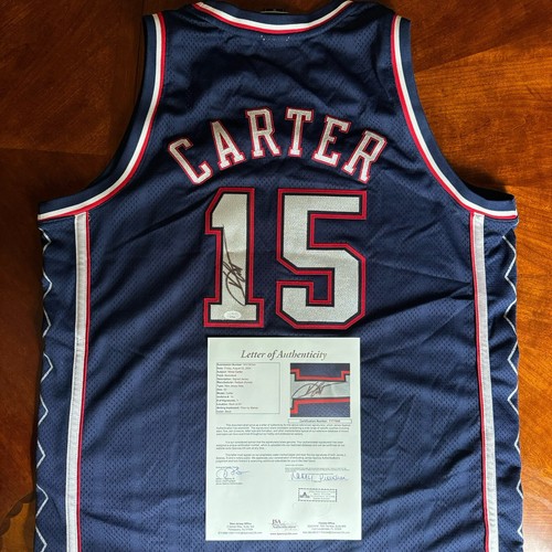 Vince Carter Signed Autographed Authentic Reebok Jersey JSA LOA Nets