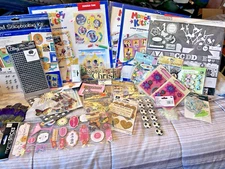 Big LOT Scrapbooking Stickers Embellishments Cards Jolees Craft Art Supplies