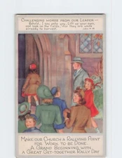 Postcard Rally Day Invitation Card with Quote Bible Verse and People Art Print