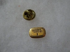 Golden Corral #1 golden tone Logo badge Pin
