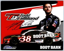 Todd Gilliland Hand Signed Boot Barn NASCAR Hero Card - 8 x 10 Inch