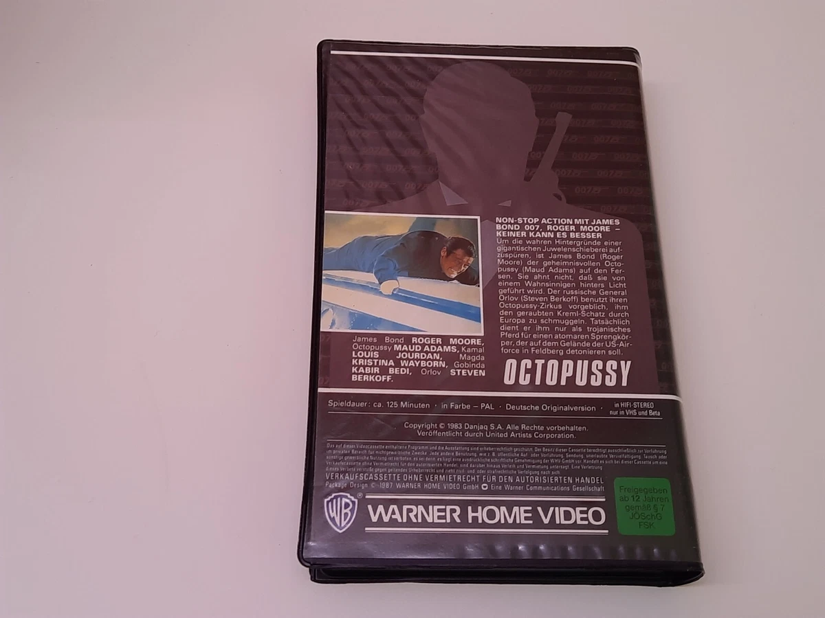 James Bond 007 Octopussy 1983 VHS German PAL Warner Home Video 