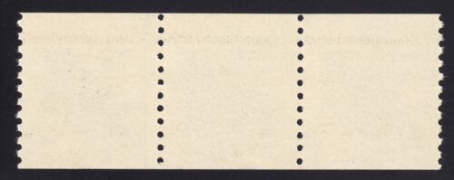 1897A EFO – 2c PNC strip of 3 with partial Plate # 3 at top & Bottom +Misperfed - Picture 2 of 2