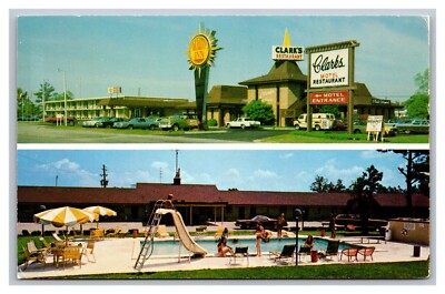 Santee SC South Carolina Quality Inn Clarks & Restaurant Multi View Postcard