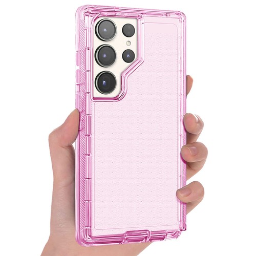 For Samsung Galaxy S23/Plus/Ultra Clear Case Rugged Hard Cover w/ Tempered Glass - Picture 6 of 36