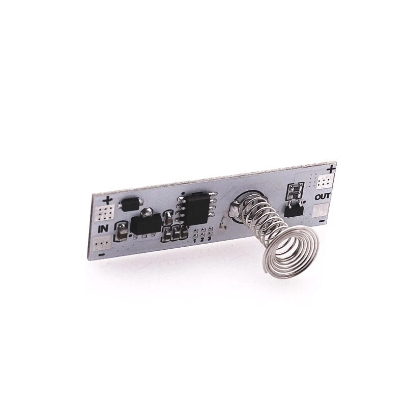 DC 12V Capacitive Touch Sensor Switch Coil Spring Switch LED Dimmer Cont DS