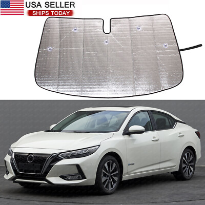 Windshield Sun Shade Shield Cover Visor UV Block For Nissan Sentra Sylphy 20-25
