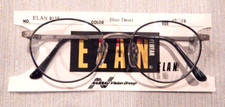 Vintage ELAN 9158 Blue Demi 47/19 P3 Rounder Metal Eyeglass Frame NOS 203