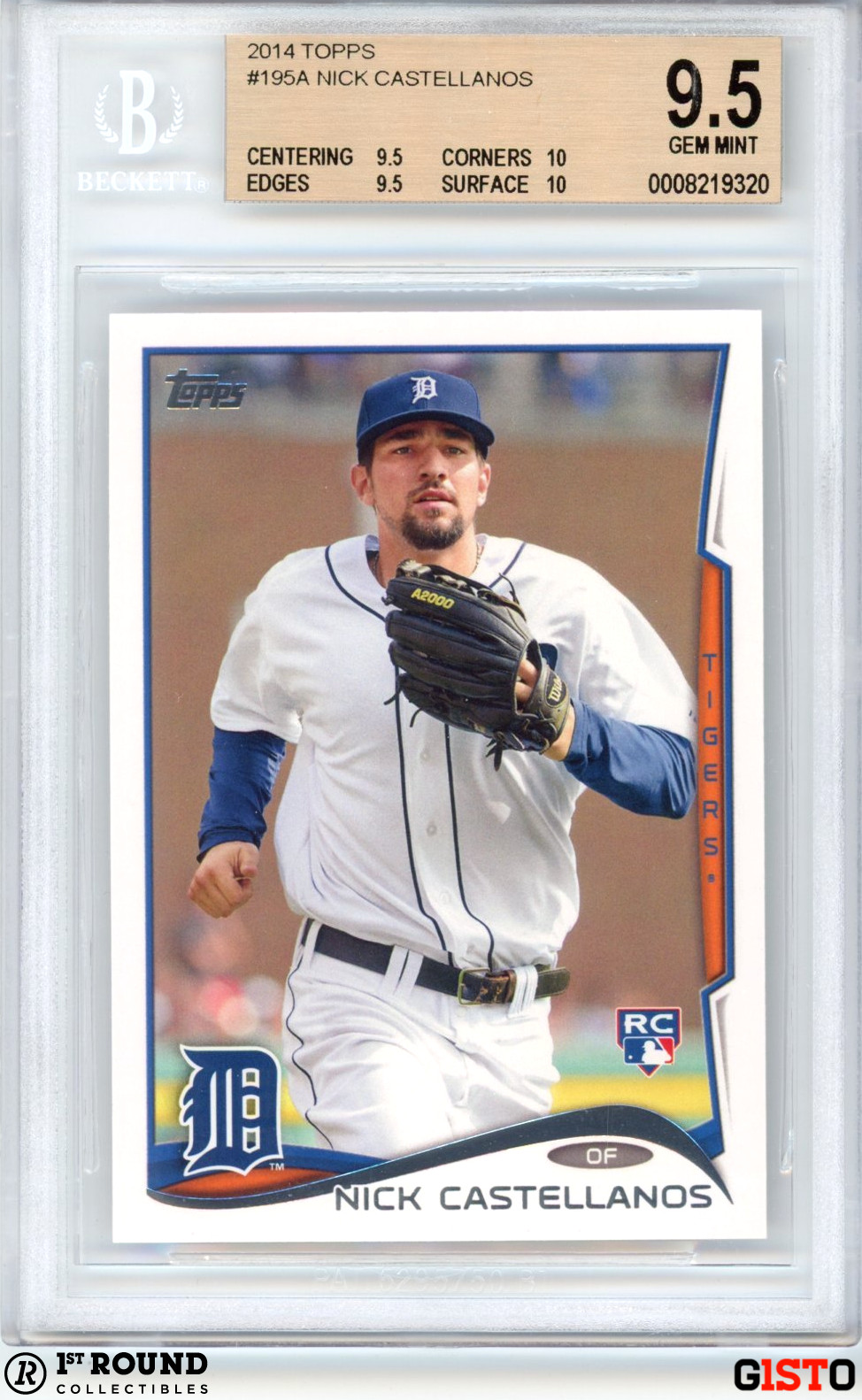 Nick Castellanos RC BGS 9.5+: 2014 Topps Rookie Highest Subgrades Gisto POP 3