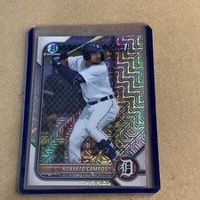 2022 Bowman Chrome Roberto Campos #BCP-14 MOJO Refractor RC-Tigers A-49