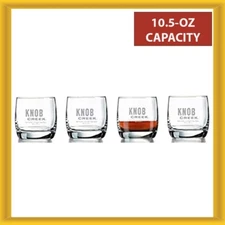 Luminarc Knob Creek Decorated On The Rocks Glasses 10.5 oz Clear 4 Pieces