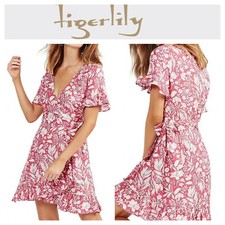BNWT TIGERLILY LADIES CAMALI WRAP DRESS (ROSE) SIZE 8 RRP $179.99 LAST ONE