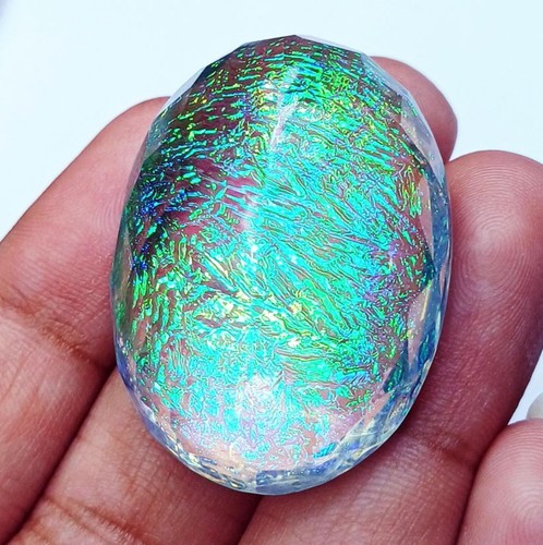 Oval Cut Natural Monarch Fire Opal Doublet 86.85+ Ct Certified Loose Gemstone - Picture 5 of 9