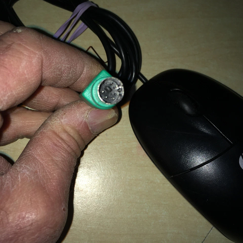 HP Optical Wired PS/2 Mouse  - Black - used - Image 4 of 4