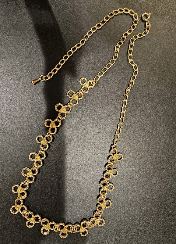 Avon Gilded Lace Necklace. Adjustable 17"-19".