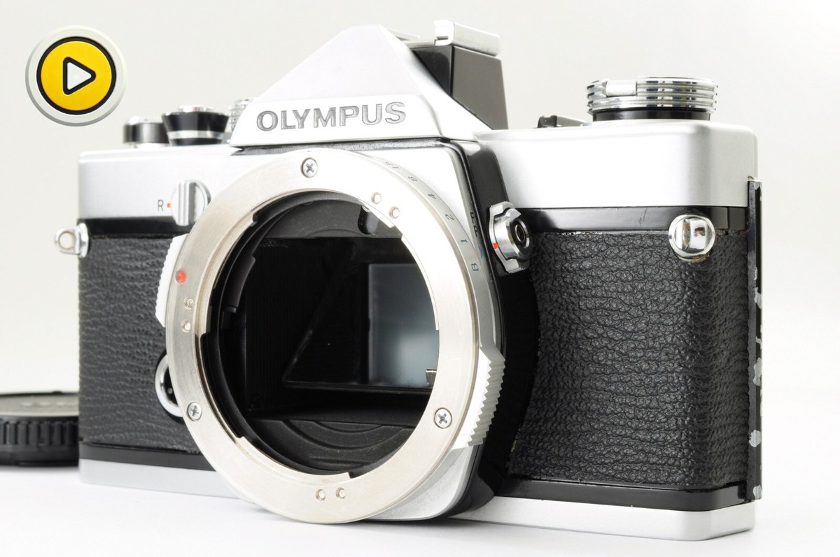 Olympus OM-1 35mm SLR Film Camera Silver Body [ Near Mint ] From