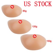 1 Pair Silicone Waterdrop Fake Breast Enhancer Boob Bra Cover Mastectomy Pad New