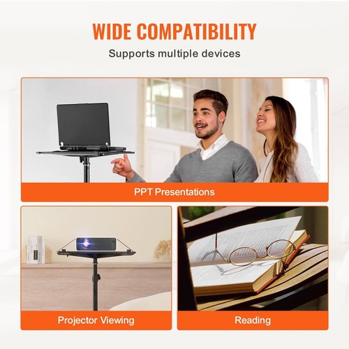 Projector Floor Stand Adjustable Height from 30.3 to 63.4 in for Home Office - Picture 6 of 11