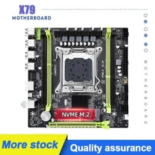 X79 G A Motherboard M-ATX LGA 2011 Channels DDR3 NVME M.2  XEON E5 V1 V2 CPU