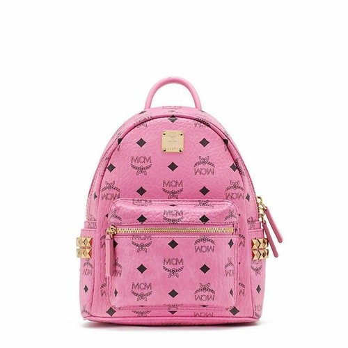 MCM Pink Studded Backpack - Medium | eBay