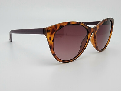Nicole Miller Santa Ana C02 Tortoise Purple Frame Brown Gradient Lens Sunglasses