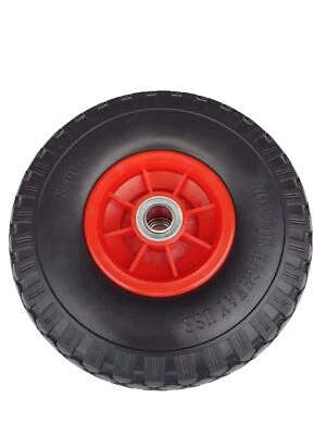 FROSAL PU Rad Sackkarre 260 mm 3.00-4 | 20 mm Achse | Kugellager | Sackkarrenrad