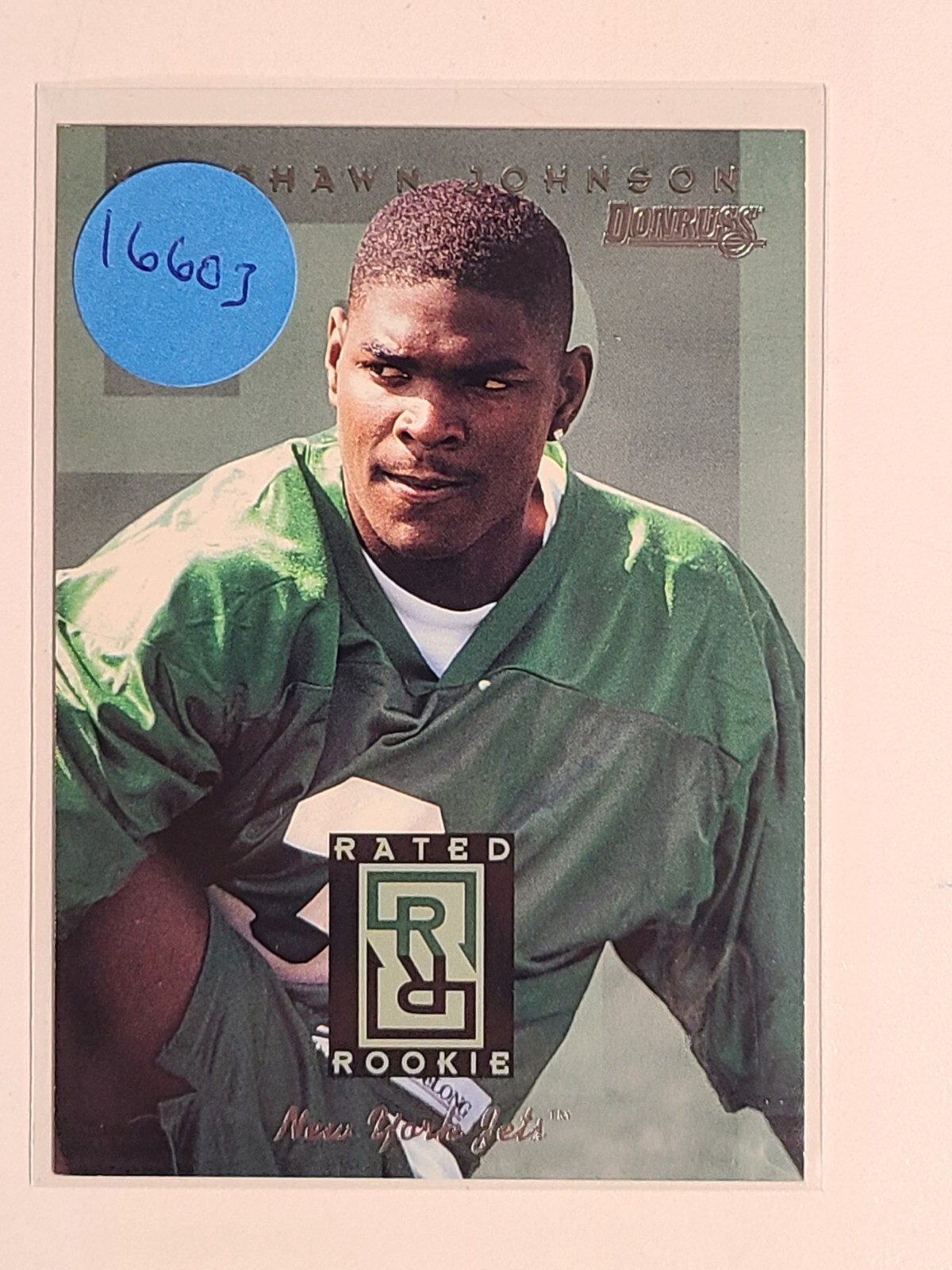 1996 Donruss Rated Rookie Keyshawn Johnson - Jets