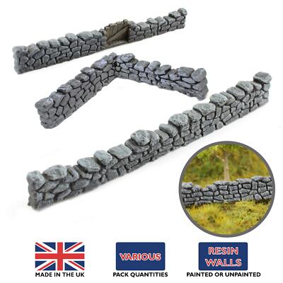 WWScenics Trockenmauer (vorbemalt/unbemalt, Menge wählbar) - Wargaming