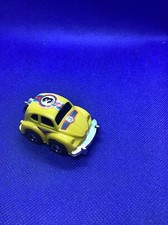Vintage Nomura Mini VW Beetle Yellow Turbo Friction Toy Car Japan Working, Mint