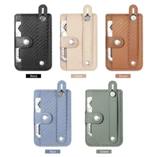 Wallet Stick on, Strong 3M Adhesive Slim Credit Card Holder Sleeve for Cellphone