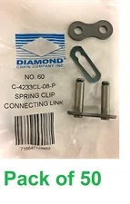 Diamond Chain Spring Clip 60 Connector Link (50/Pack)