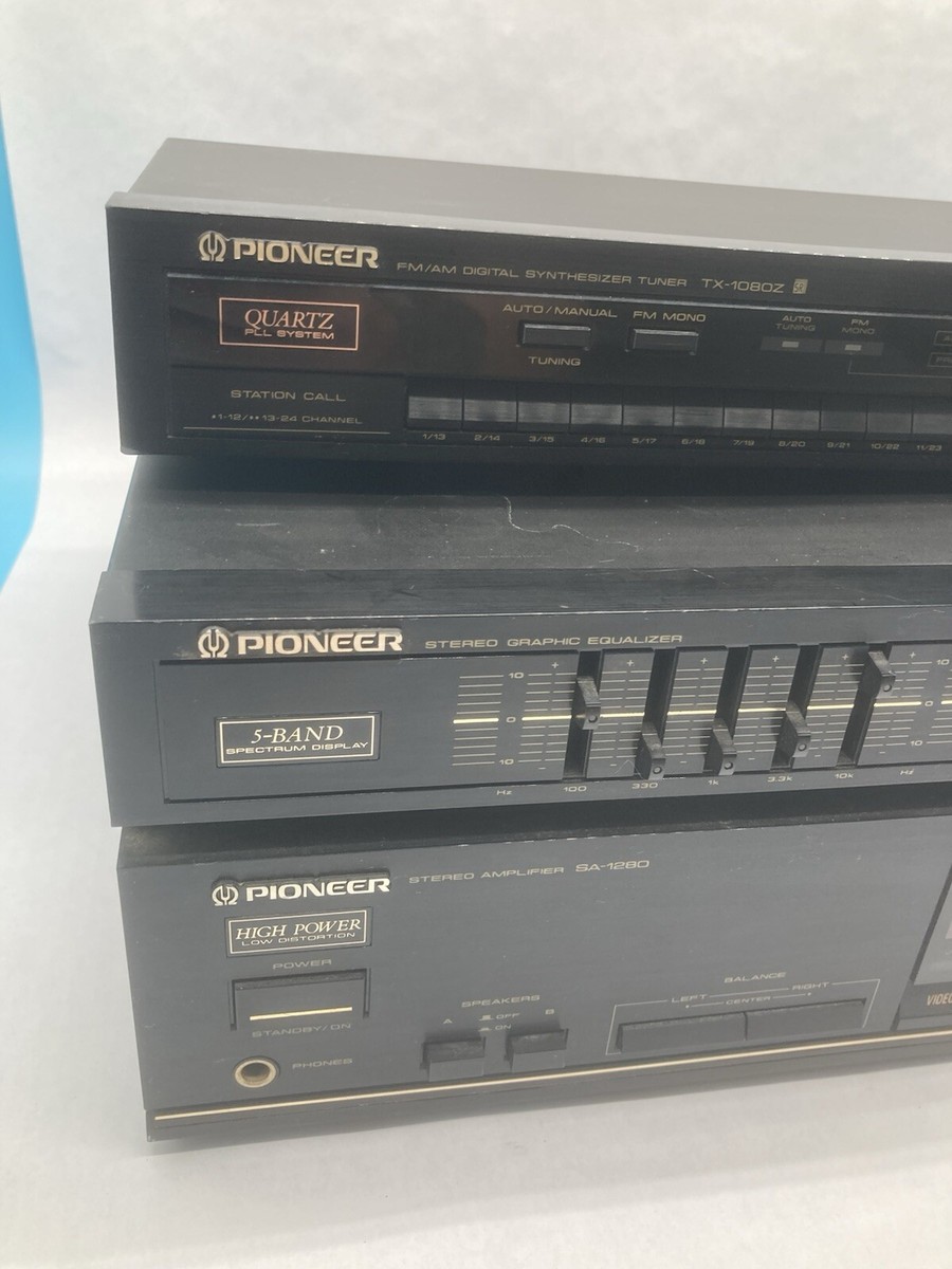 Pioneer SA-1280 Amplifier & Digital Synthesizer Tuner TX-1080Z