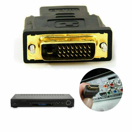 HDMI Female (19-pin) to DVI-D Male (24+1 pin) HD HDTV Monitor Display Adapter HD - Picture 5 of 11