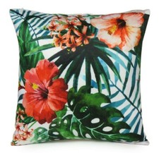 16x16" Tropical Cushion Cover Case Cotton Throw Pillow Bedroom Sofa Home Decor